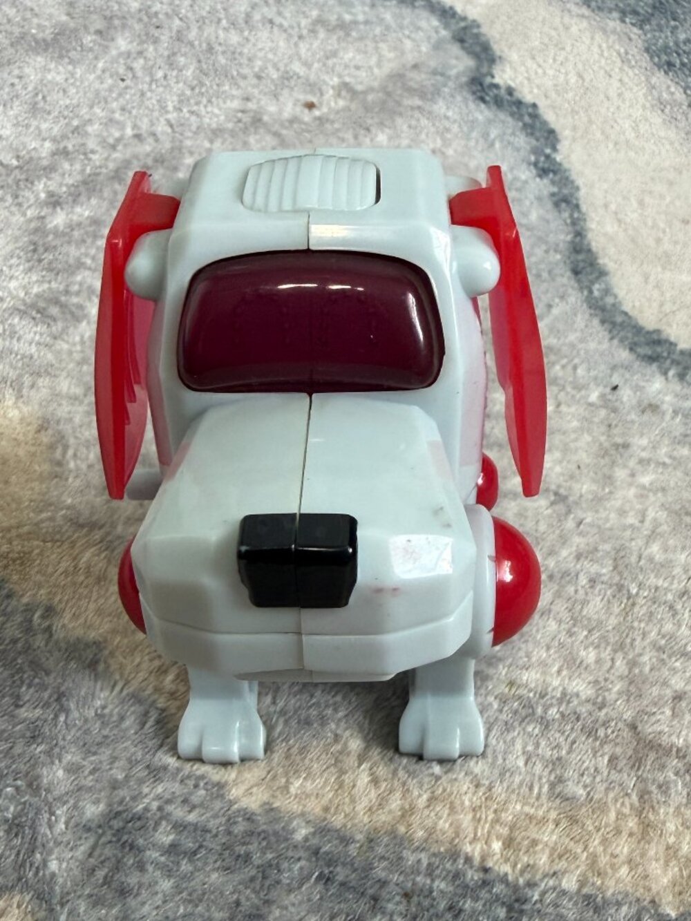 Vintage Sega Toys Poo-Chi Robot Dog Red/Grey 2000 McDonalds Toy